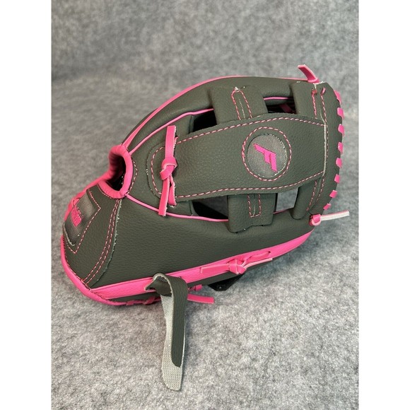 NEW Franklin Sports RTP Teeball Glove (9.5") Pink Gray Right Hand Throw Baseball - Picture 7 of 9
